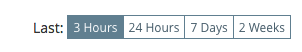 Time range selector for monitoring dashboards