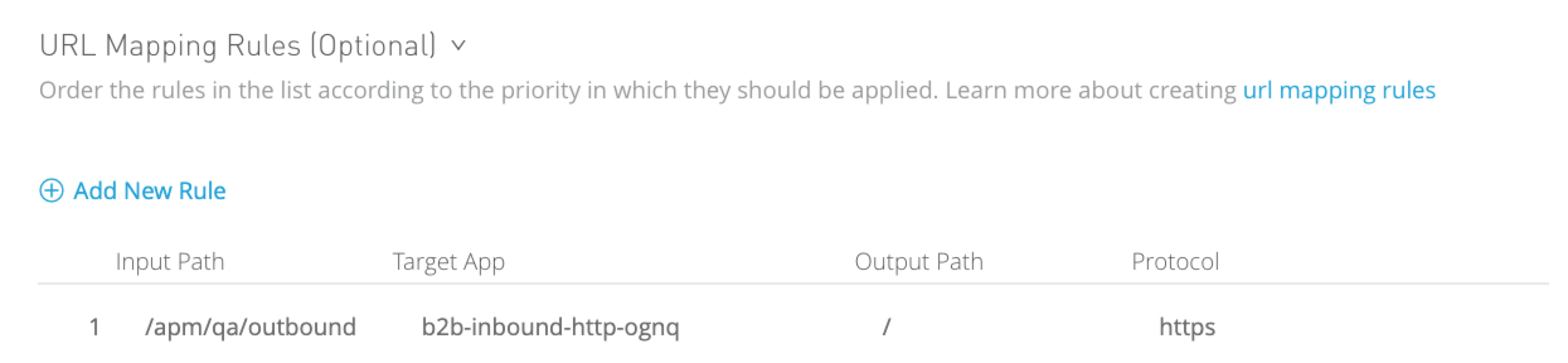 DLB 設定の HTTPS の URL マッピングルール